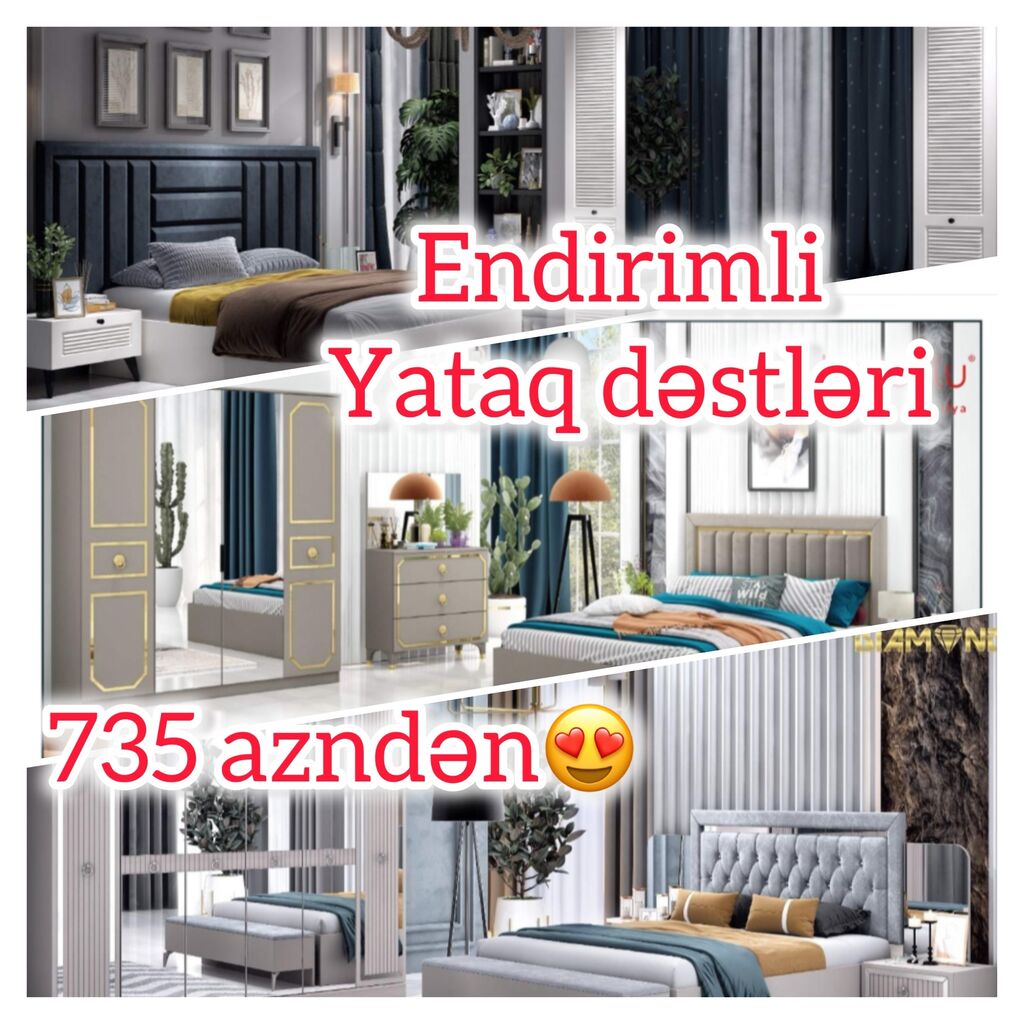 İkinəfərlik çarpayı, 2 tumba, Dolab, Termo, Azərbaycan, Yeni İkinəfərlik çarpayı, 2 tumba, Dolab, Termo, Azərbaycan, Yeni