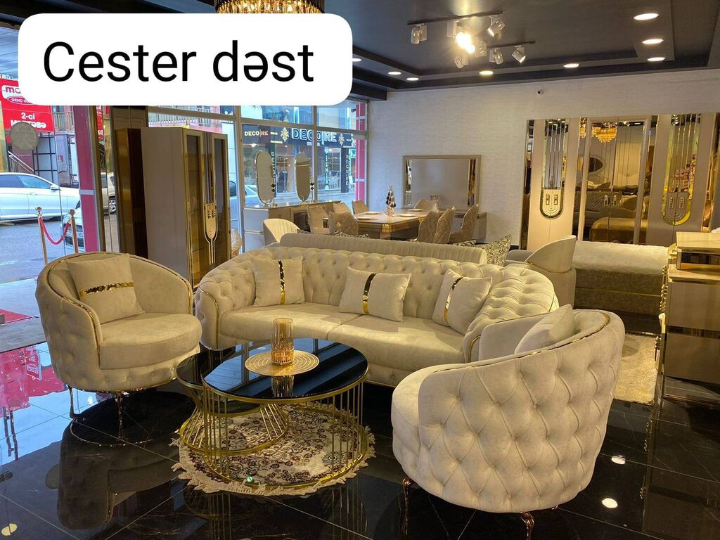 Çester divan kreslo dəsti sifarisle reng seçimi mümkündür 2 kreslo Çester divan kreslo dəsti sifarisle reng seçimi mümkündür 2 kreslo