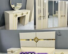 İkinəfərlik çarpayı, Termo, Dolab, 2 tumba, Türkiyə, Yeni