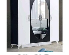 Qarderob, paltar dolabı, Yeni, 4 qapılı, Açılan, Düz dolab, Türkiyə