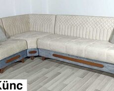 Sade kiçik ölçülü künc divan