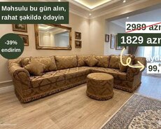 Ailə künc divanı