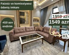 Divan və jurnal masası dəsti